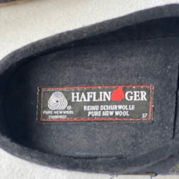 Haflinger Women’s Spirit Blue Wool Slippers - EU37 - US6 - Picture 8 of 9